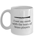 Funny Clarinet Mug Clarinet Gift Idea Clarinetist Present Tears of Brass Players Graphic Tee – Easygoing Wear · Top Pick For Any Outfit