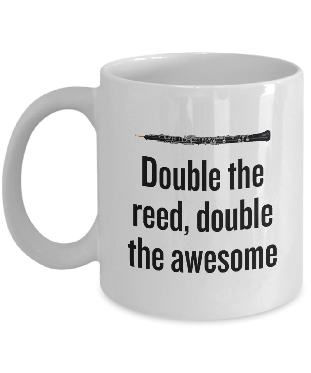 Funny Oboe Mug Oboist Gift Idea Oboe Present Double The Reed Double The Awesome Graphic Tee – Soft Feel · Must-Have Style