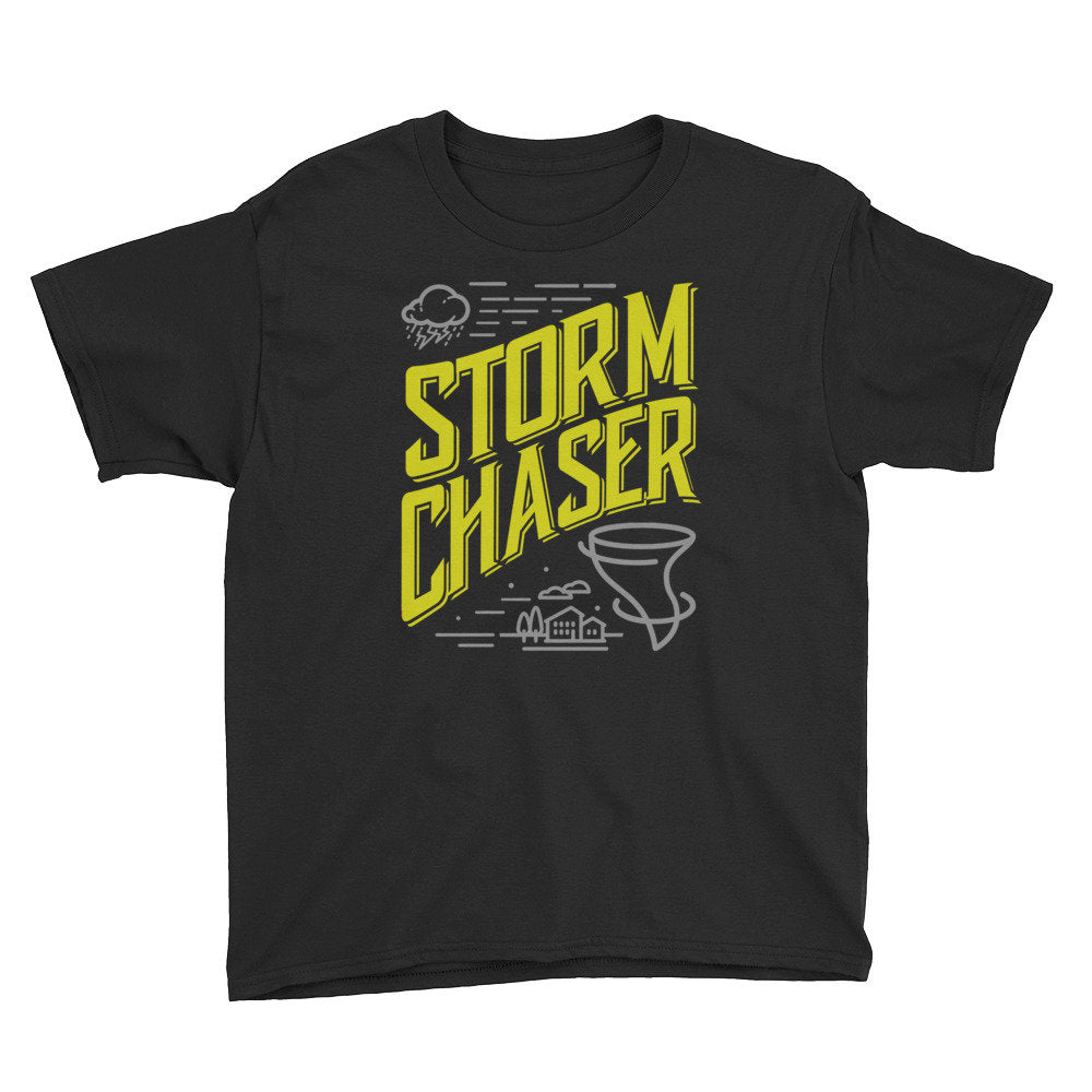 Funny Storm Chaser Shirt Weather T Shirt Meteorology Storm Cloud Gift Lightning Thunder Tornado Gift Youth Short Sleeve TShirt Graphic Tee – Premium Graphic · High-Quality Print