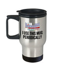 Funny Chemistry Travel Mug Chemistry Teacher Gift Idea Chemist Present I Use This Mug Periodically Graphic Tee – Feel-Good Design · High-Quality Print