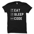 Eat Sleep Code Shirt Code Gift Coder Gift Coder Shirt Software Engineer Programmer Shirt Programmer Gift Developer Shirt OS3604 Graphic Tee – Fan Favorite · High-Quality Print