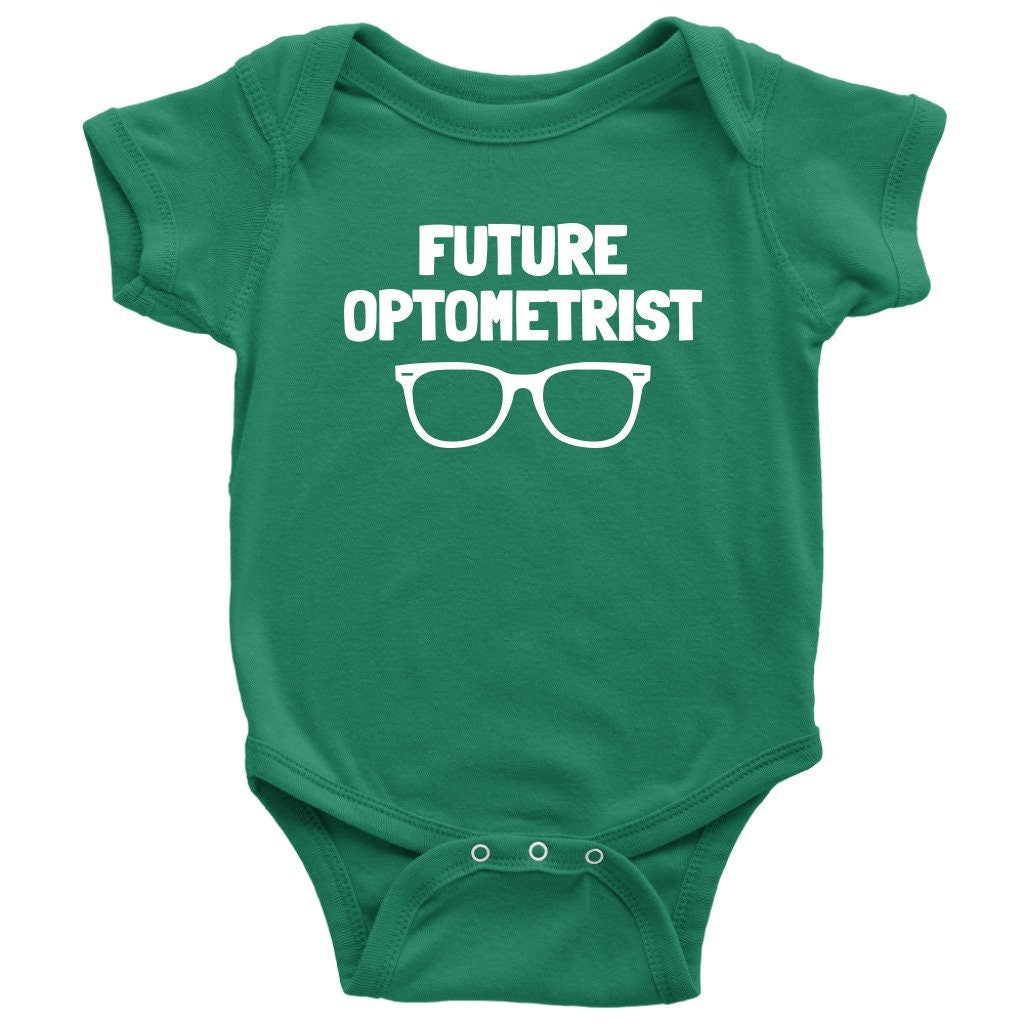 Cute Optometrist Baby Onepiece Optometrist Baby Bodysuit Future Optometrist Baby Shower or First Birthday Many Sizes and Colors Graphic Tee – Aesthetic Look · Must-Have Style