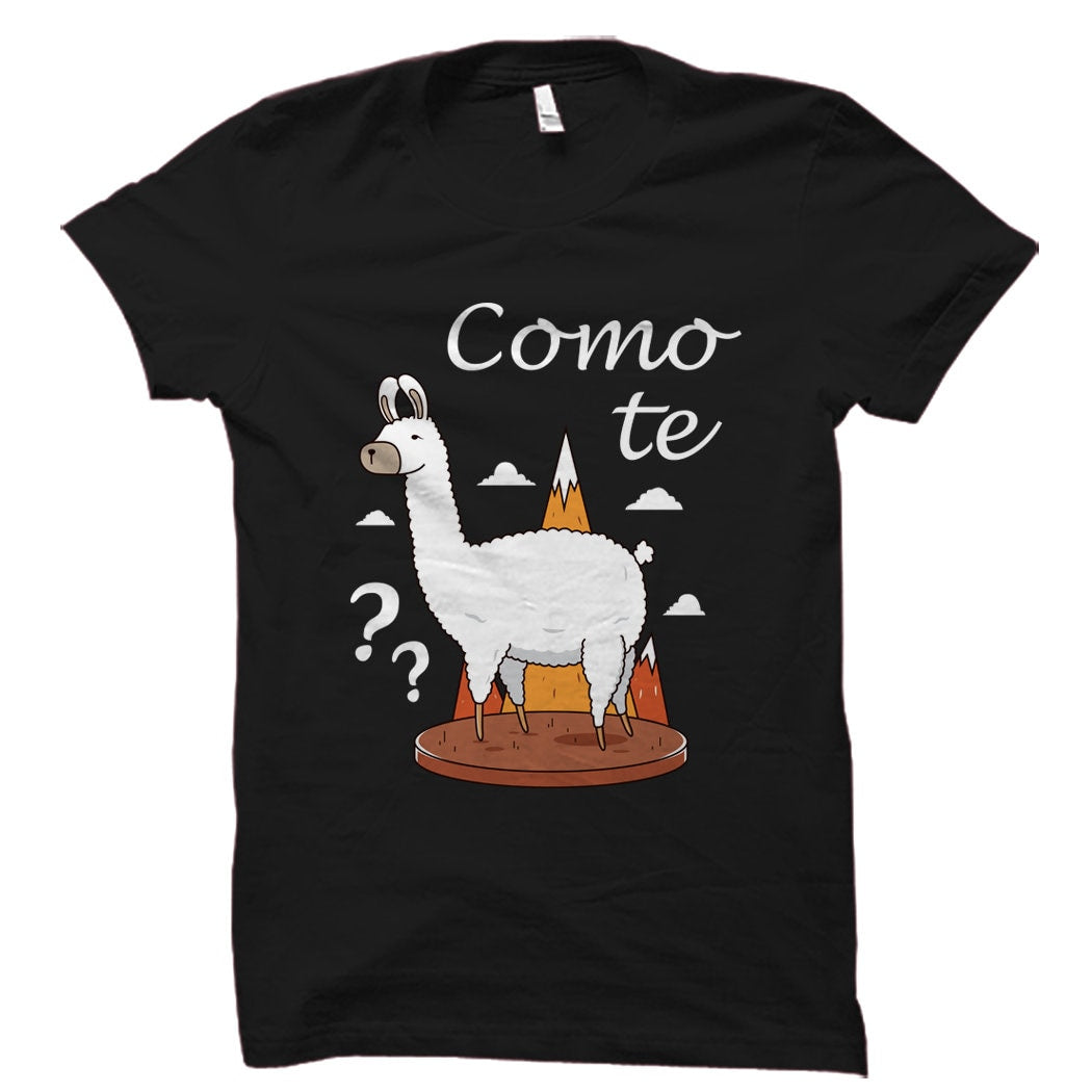 Cinco De Mayo Shirt Como Te Llama Shirt Cute Llama Shirt Llama Shirts Mexican Holiday Shirt Funny Lama Shirt Lama Lover OS184 Graphic Tee – Everyday Comfort · High-Quality Print