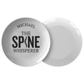 Personalized Chiropractic Plate Chiropractor Gift Idea Quality Dinner Plate The Spine Whisperer Graphic Tee – Premium Graphic · Top Pick For Any Outfit