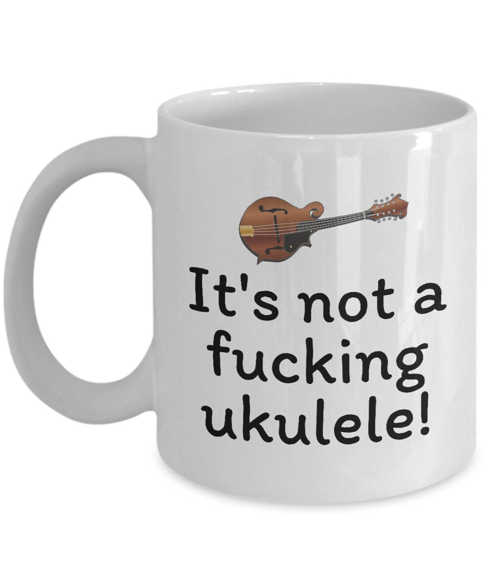 Funny Mandolin Mug Mandolin Player Gift Mandolinist Present It39s Not A Fucking Ukulele Graphic Tee – Cozy Vibes · Perfect For Daily Wear