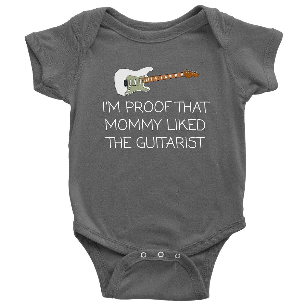 Cute Guitarist Baby Onepiece Guitar Player Baby Bodysuit Mommy Liked The Guitarist Guitarist Baby Gift Idea Many Sizes And Colors Graphic Tee – Warm & Stylish · Must-Have Style