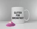 Womens Gift Glitter For Breakfast Coffee Mug Makeup Coffee Cup Girls Gift Makeup Gift Makeup Artist Graphic Tee – Cozy Vibes · Trending Graphic Apparel