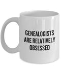 Genealogy Gift Idea Genealogist Coffee Mug Funny Genealogy Present Relatively Obsessed Graphic Tee – Everyday Comfort · Trending Graphic Apparel