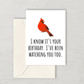 Printable Birdwatching Birthday Card Birding Birthday Card Bird Watching Printable Card Birder Card Digital Download Graphic Tee – Warm & Stylish · Trending Graphic Apparel
