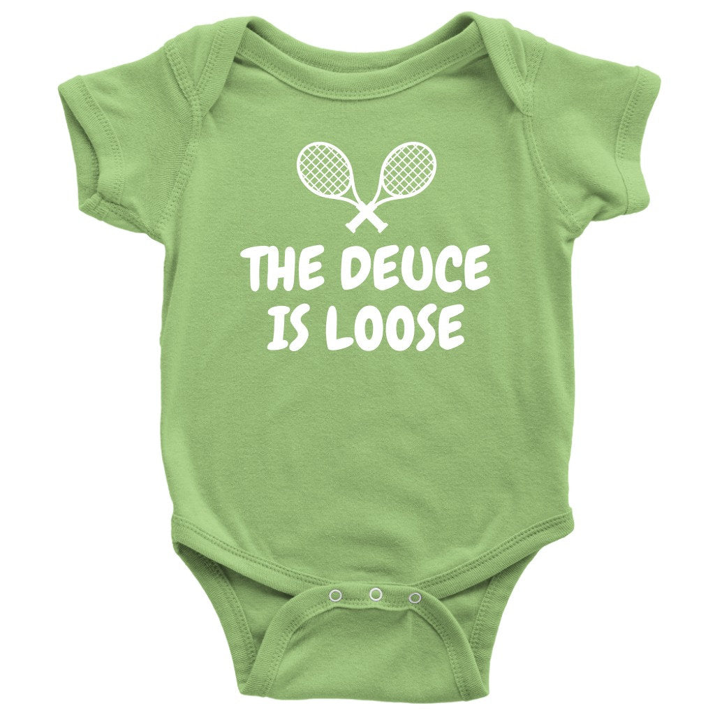 Funny Tennis Baby Onepiece Tennis Baby Bodysuit Tennis Player Baby Gift Many Sizes And Colors Available Graphic Tee – Fan Favorite · High-Quality Print