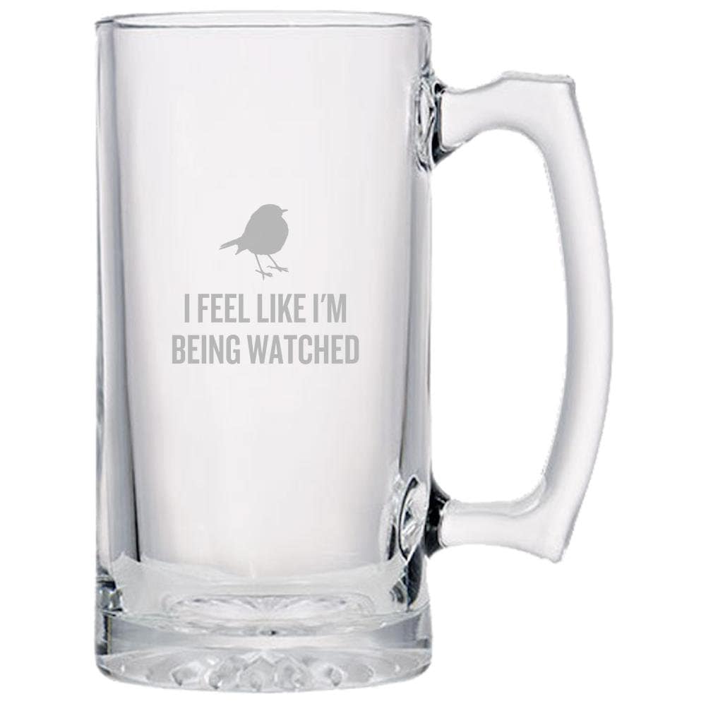 Funny Birdwatching Gift Birding Gift Idea Bird Watching Present For Birder I Feel Like I39m Being Watched Ornithologist Beer Mug Graphic Tee – Feel-Good Design · Trending Graphic Apparel