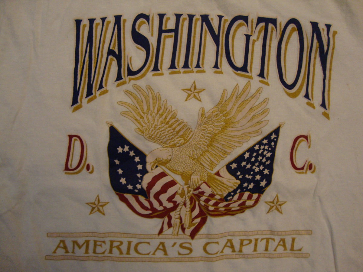 Vintage 9039s Washington DC America39s Capital Tourist Souvenir T Shirt Size L Graphic Tee – Warm & Stylish · Must-Have Style