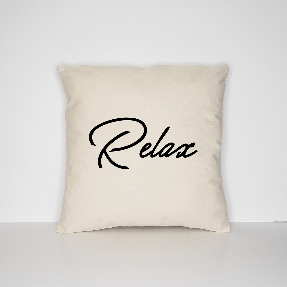 Relax Typography Print Pillow Case Zen Housewarming Gift Graphic Tee – Easygoing Wear · Great Gift For Fans