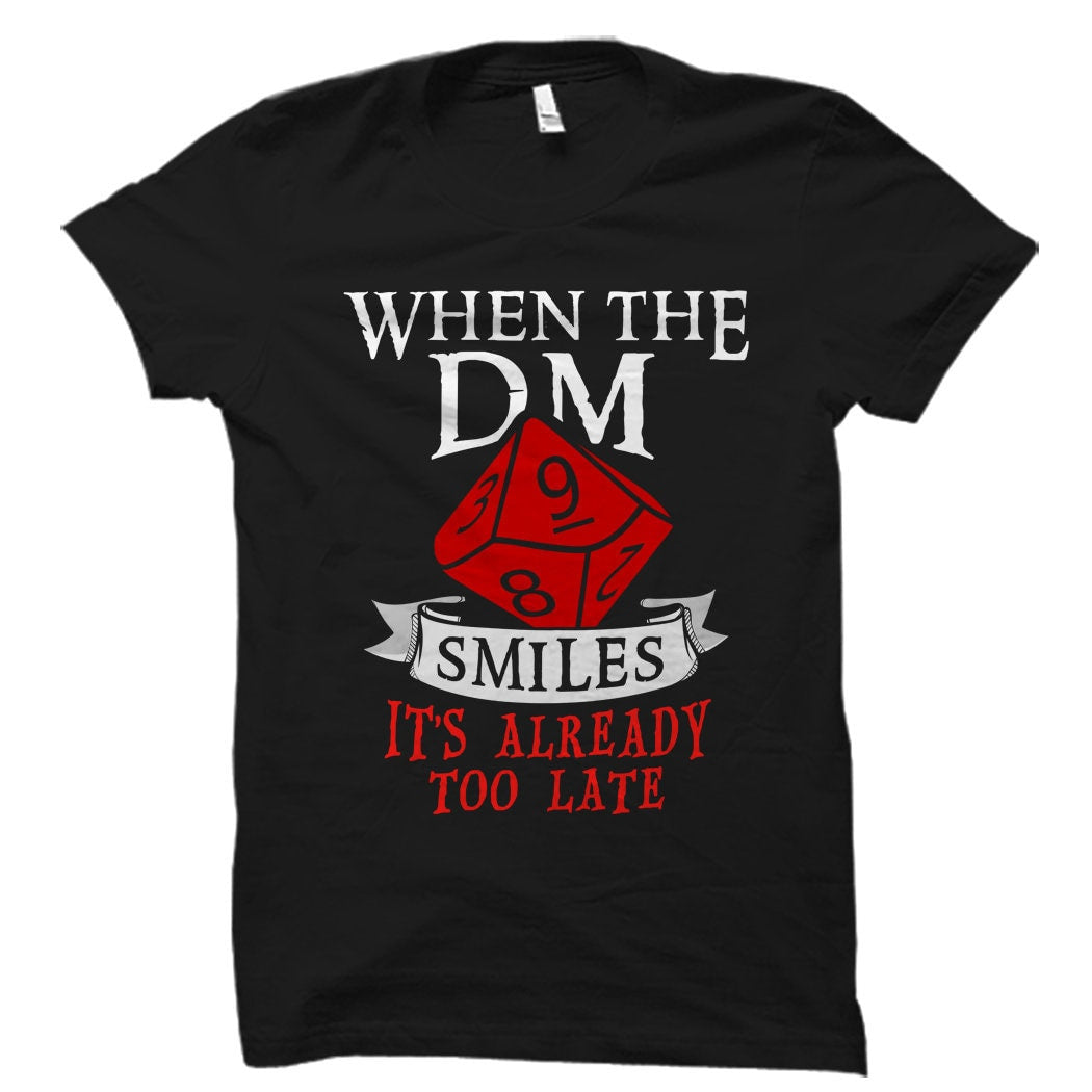 Dungeon Master Gift Dungeon Master Shirt Geek Gift When The Dungeon Master Smiles Shirt DM Gift Board Gamer Gift Board Game Shirt OS1029 Graphic Tee – Warm & Stylish · Must-Have Style