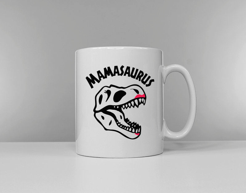 Mom Mum Mug Coffee Mug Gift For Mom Mum Birthday Gift Mothers Day Gifts Mamasaurus Mug Tea Cup Funny Coffee Break Mug Graphic Tee – Warm & Stylish · Great Gift For Fans
