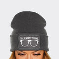 Talk Nerdy To Me Beanie Geek Hipster Cute Beany Graphic Tee – Cozy Vibes · Top Pick For Any Outfit