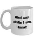 Shoe Repairman Gift Cobbler Gift Shoemaker Mug When It Comes To Leather And Rubber Graphic Tee – Cozy Vibes · High-Quality Print