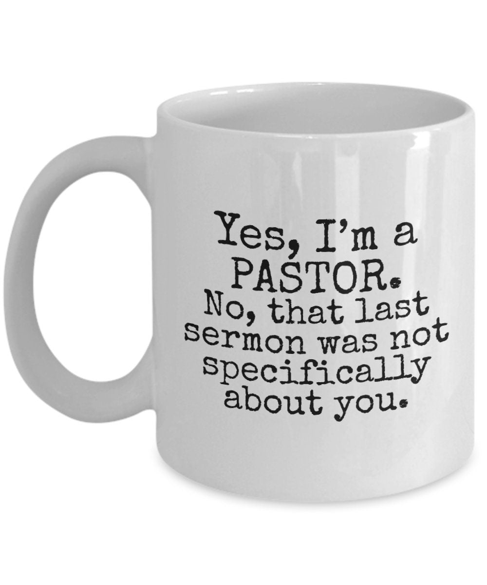 Pastor Coffee Mug Funny Pastor Gift Preacher Present That Last Sermon Graphic Tee – Warm & Stylish · Trending Graphic Apparel