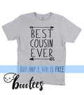 Gift for Cousin Best Cousin Ever Shirt T shirt Baby Shower Party Nephew Niece Kid Youth Toddler Child Infant Bodysuit Grandparents Reveal Graphic Tee – Warm & Stylish · Trending Graphic Apparel