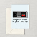 Video Gamer Birthday Card Retro Game Console Printable Card Video Game Nerd Congratulations On Your Level Up Digital Download Graphic Tee – Soft Feel · Great Gift For Fans