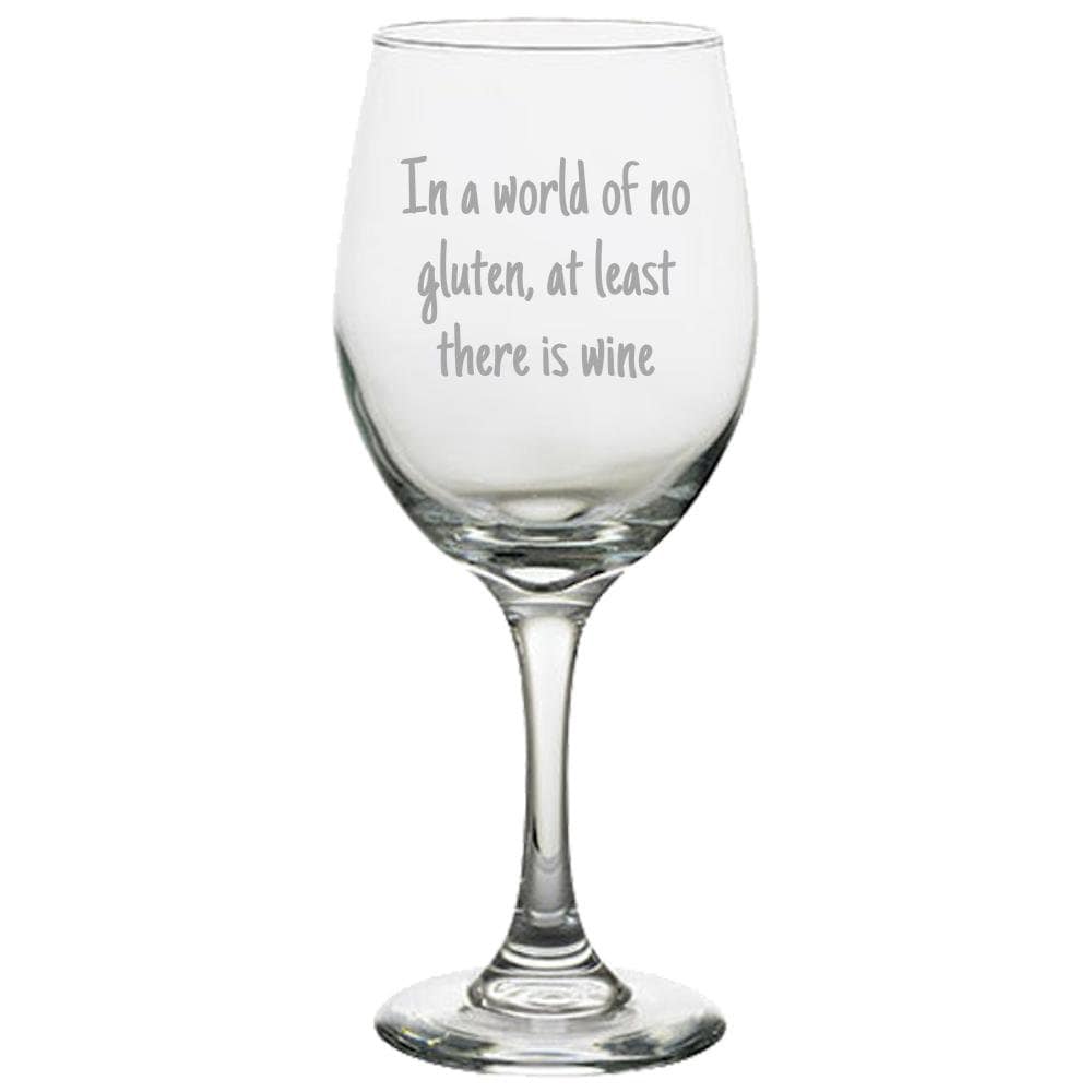 Funny Gluten Free Gift Gluten Free Wine Glass Celiac Gift Celiac Wine Glass In a world of no gluten Graphic Tee – Soft Feel · Top Pick For Any Outfit