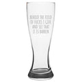 Funny Sarcasm Gift Sarcasm Beer Glass INTJ Gift Idea Behold The Field Of Fucks I Give Etched Pilsner Glass Friend Birthday Gift Graphic Tee – Bold Style · Top Pick For Any Outfit