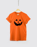 Kids Halloween Pumpkin Face TShirt Childrens Toddler Cute Halloween Trick Or Treat Shirt Graphic Tee – Premium Graphic · High-Quality Print