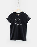 Make It Happen Tshirt Motivation Inspiration Script T Shirt Typography Tshirt Gift Print Graphic Tee – Aesthetic Look · Must-Have Style