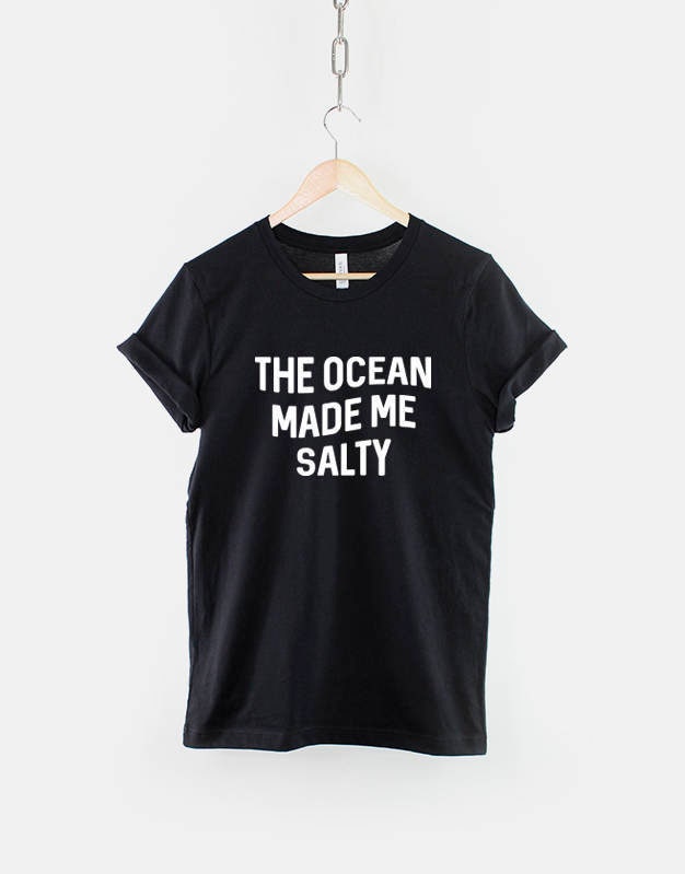 The Ocean Made Me Salty TShirt Nautical TShirt Graphic Tee – Bold Style · Trending Graphic Apparel