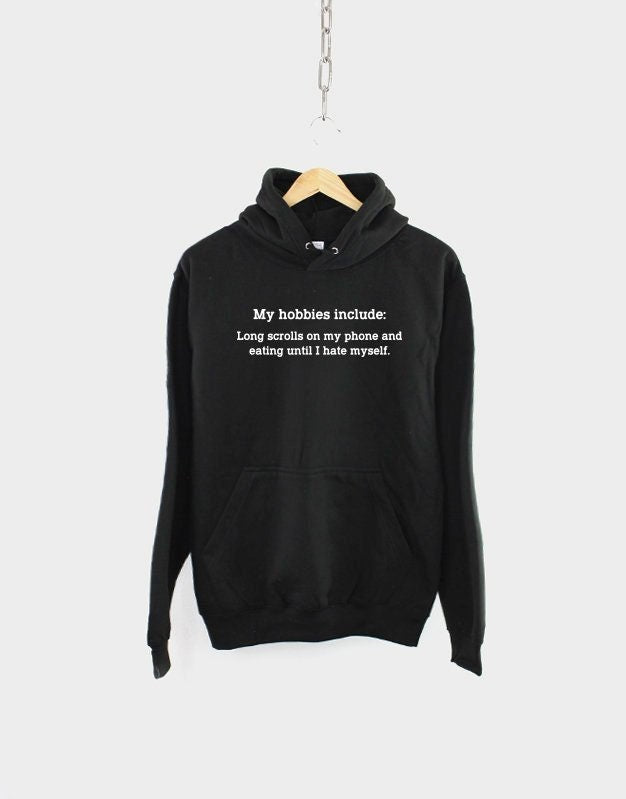 Introvert Hoodie My Hobbies Include Anti Social Funny Sweatshirt My Hobbies Include Long Scrolls on my phone Hoodie – Soft Feel · Must-Have Style
