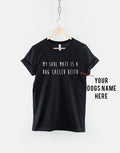 My Soulmate Is A Dog Called Custom Name Dog Lover TShirt Graphic Tee – Soft Feel · Perfect For Daily Wear