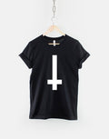 Upside Down Cross T Shirt Geometric Shape Hipster TShirt Graphic Tee – Cozy Vibes · Top Pick For Any Outfit