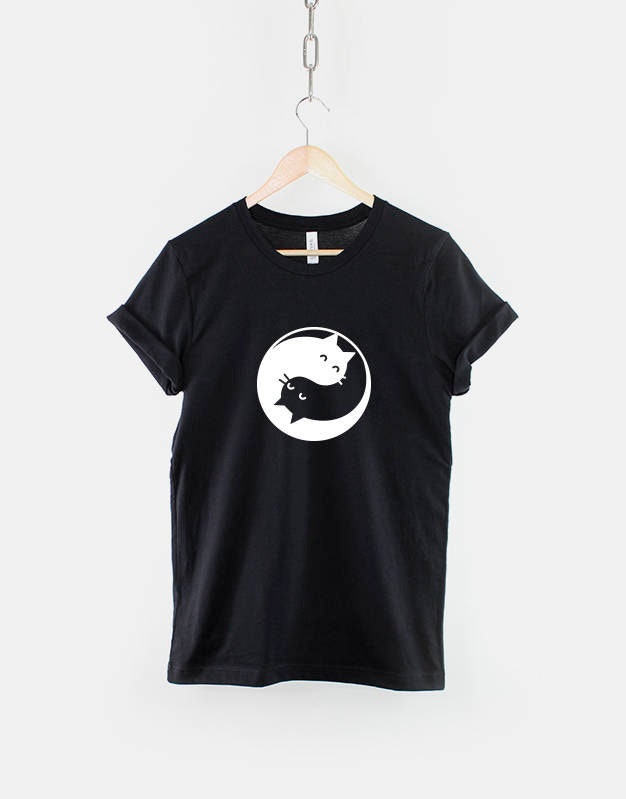 Cat TShirt Cats Cat Gift Yin Yang Cats Shirt Cat Mom Lover Gifts Graphic Tee – Cozy Vibes · Top Pick For Any Outfit