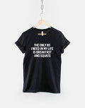 The only BS I need in my Life is Breakfast and Squats T Shirt Fitness TShirt Graphic Tee – Soft Feel · High-Quality Print