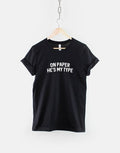 On Paper He39s My Type TShirt Funny Love Slogan TShirt Graphic Tee – Everyday Comfort · High-Quality Print