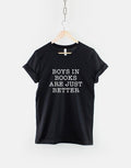 Boys In Books Shirt Boys In Books Are Just Better TShirt I Love Books TShirt Reading TShirt Graphic Tee – Bold Style · Great Gift For Fans
