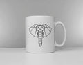 Geometric Elephant Mug Geometric Print Coffee Mug Elephant Gifts Elephants Geometric Animal Art Elephant Coffee Mugs Coffee Cup Graphic Tee – Bold Style · Must-Have Style