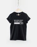 Body Builder TShirt Building Body Please Wait TShirt Muscle T Shirt Workout Gym Fitness T Shirt Graphic Tee – Premium Graphic · Must-Have Style