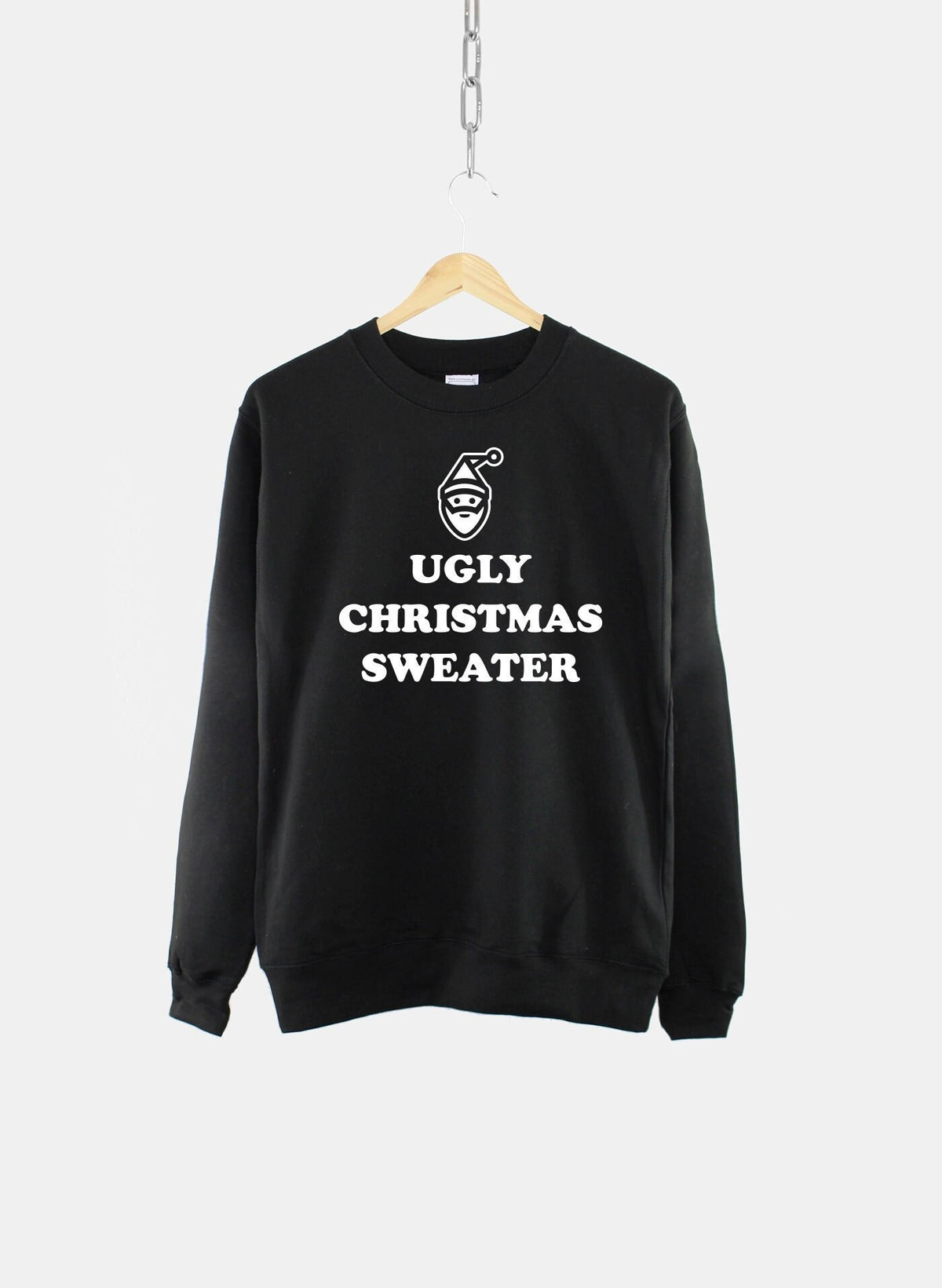 Ugly Christmas Crew Neck Sweatshirt Festive Sweater Sweatshirt – Feel-Good Design · Trending Graphic Apparel