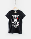 Baby Girl Skeleton Maternity Halloween Shirt Pregnancy Announcement Skeleton Shirt Graphic Tee – Warm & Stylish · Great Gift For Fans
