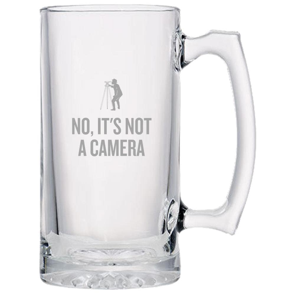 Funny Surveying Gift Surveyor Gift Idea Land Surveyor Gift No It39s Not A Camera Beer Mug Graphic Tee – Feel-Good Design · Trending Graphic Apparel