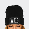 WTF Where39s The Food Beanie Hat Graphic Tee – Premium Graphic · Trending Graphic Apparel