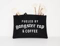 Makeup Bag Fueled by Gangster Rap and Coffee Cosmetic Accessories Pouch Tote Bag – Bold Style · Top Pick For Any Outfit