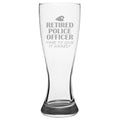 Retired Police Officer Gift Retired Cop Beer Glass Retirement Present For Police Officer Time To Give It Arrest Pilsner Glass Graphic Tee – Feel-Good Design · Great Gift For Fans