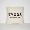 Personalized Zip Code Pillow Case Custom Housewarming Gift Graphic Tee – Warm & Stylish · Great Gift For Fans