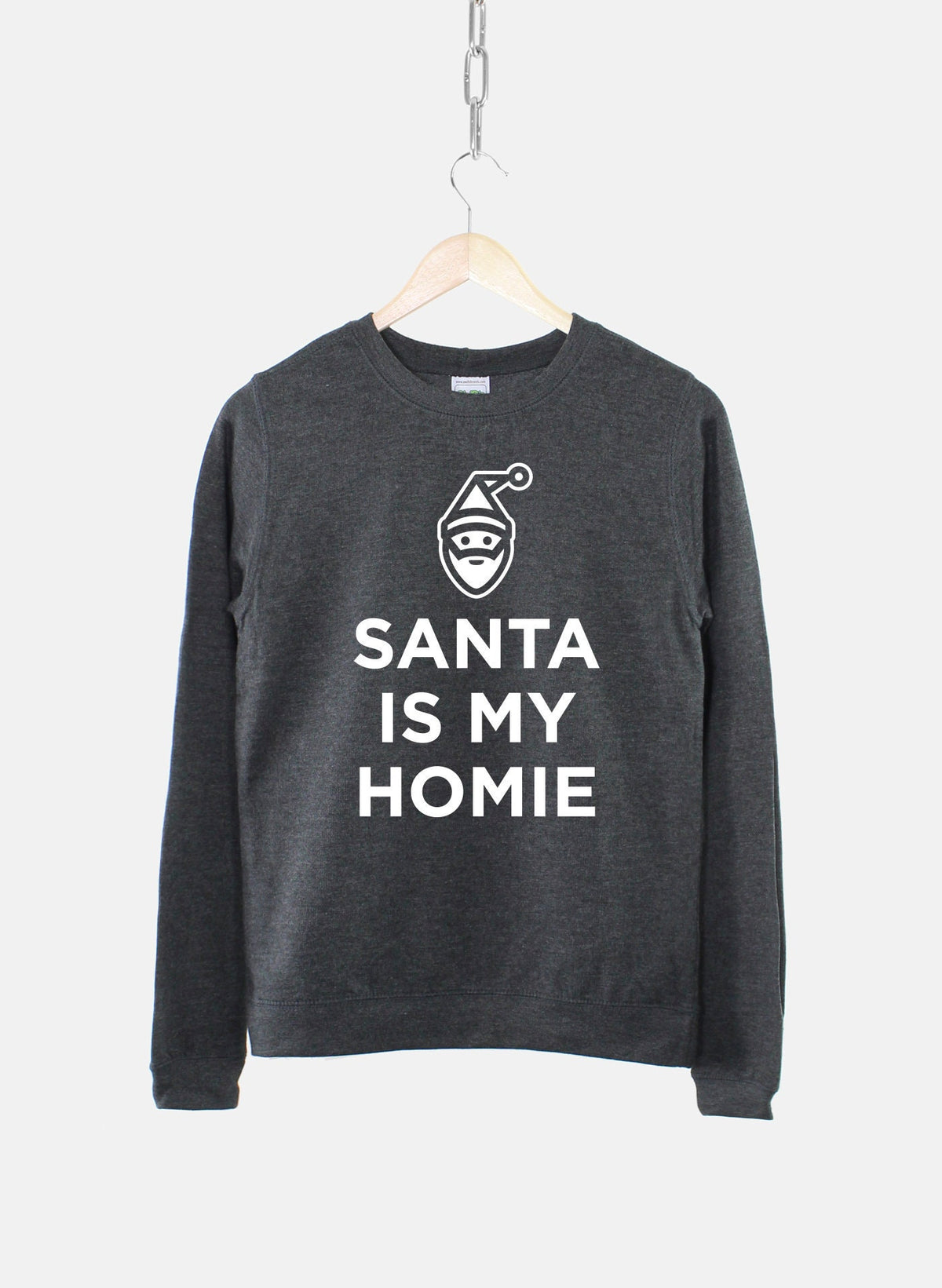 Women39s Santa Is My Homie Sweatshirt Festive Xmas Gift Sweatshirt – Fan Favorite · Trending Graphic Apparel