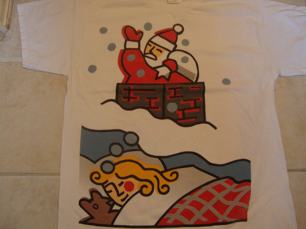 Vintage 9039s Christmas Holidays Family USPS United State Parcel Service Stamp White T Shirt Size XL Graphic Tee – Cozy Vibes · Must-Have Style