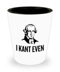 Funny Philosophy Shot Glass Philosophy Student Gift Idea Philosophy Teacher Gift I Kant Even Graphic Tee – Premium Graphic · High-Quality Print