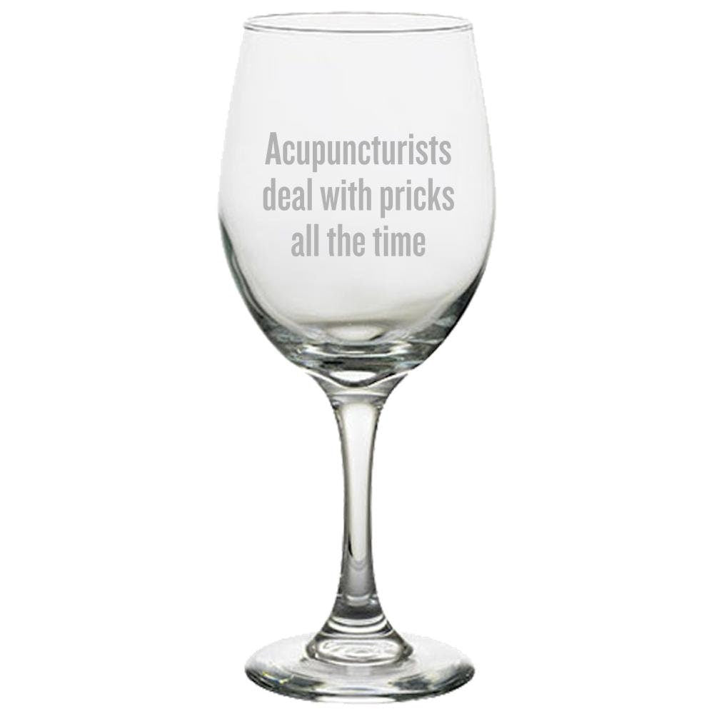 Funny Acupuncture Wine Glass Acupuncturist Gift Acupuncture Present Acupuncturists Deal With Pricks Graphic Tee – Everyday Comfort · Trending Graphic Apparel
