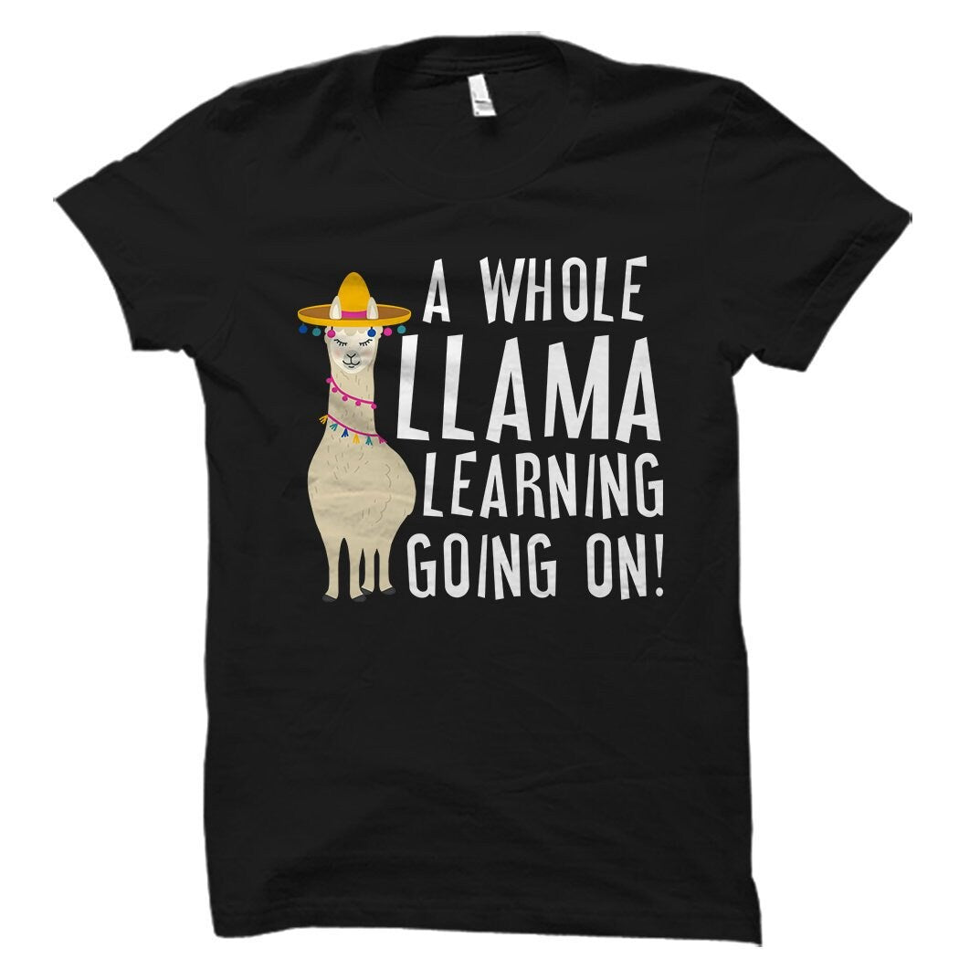 Teacher Gift Llama Gift Funny Teacher Shirt Teacher Llama Shirt Teacher Appreciation Teacher TShirt Gift for Teacher OS1352 Graphic Tee – Warm & Stylish · Must-Have Style